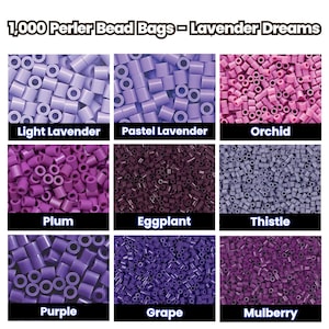 1,000 Perler Bead Bags - Lavender Dreams
