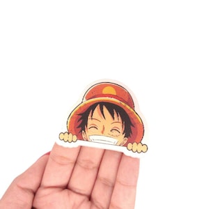 Luffy OP Pirate Mini 3D Motion Peeker Sticker