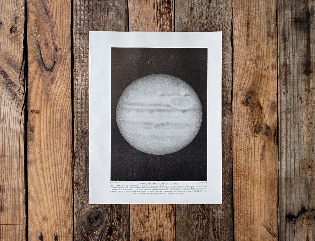 1923 Jupiter Print 100 Year Old Antique Plate for Framing Etsy