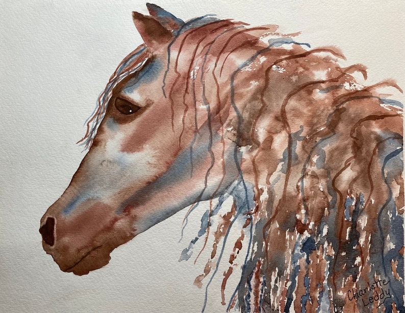 Andalusian Beauty Original Watercolor Painting image 1