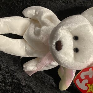 TY Beanie Baby Babies &quot;Halo&quot; Angel Bear Rare with Errors