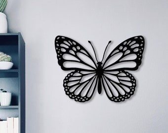 Butterfly Metal Wall Art, Wedding Gift, Metal Butterfly Wall Decor, Housewarming Gift, Metal Wall Hanging, Interior Design, Nature Wall Art