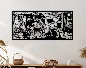 Picasso Guernica Metal Wall Art: Modern Home Decor