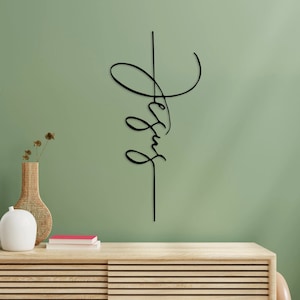Jesus Metal Wall Art: Christian Home Decor