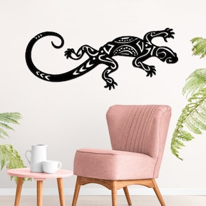 Lizard Metal Wall Art, Reptile Wall Art, Lizard Wall Decor, Metal Lizard Wall Art, Housewarming Gift, Animal Wall Art, Outdoor Wall Decor