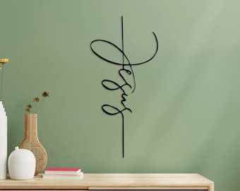 Jesus Metal Wall Art: Christian Home Decor