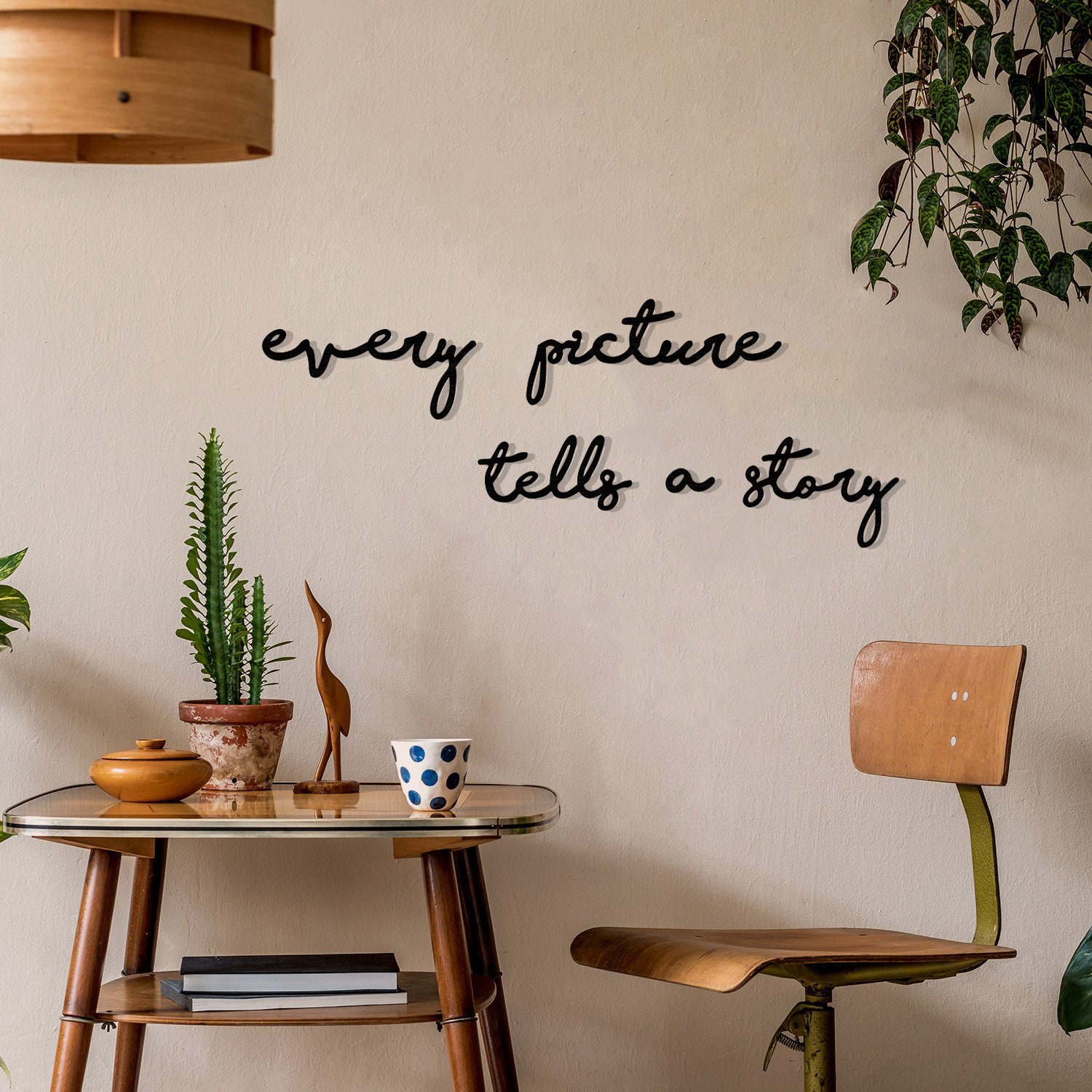 Every Picture Tells a Story Metal Wall Art Metal Wall Words Etsy