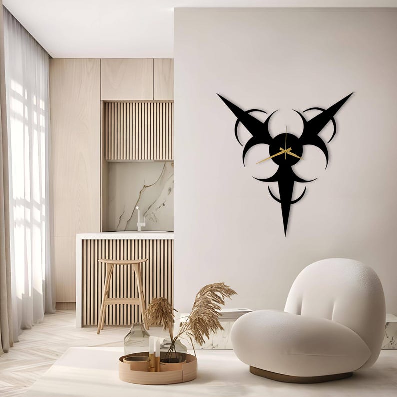 Biohazard Clock Biohazard Symbol Metal Wall Clock: Modern Art Decor - Etsy