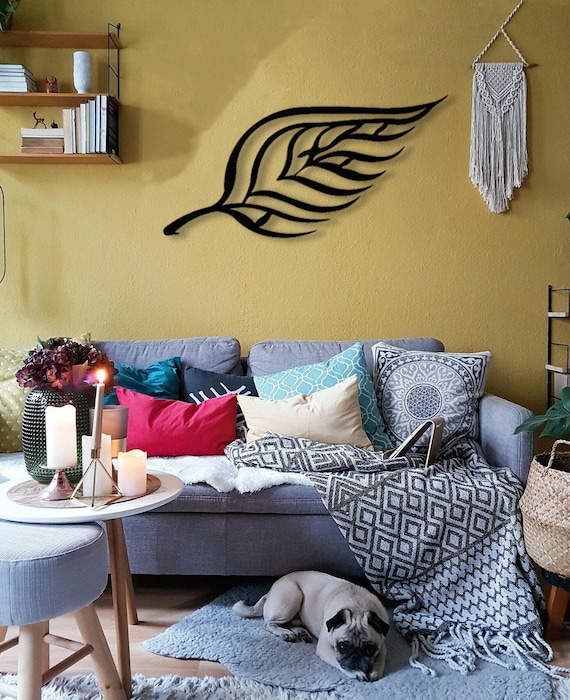 Metal Leaf Wall Art Boho Decor Leaf Wall Decor Autumn Decor