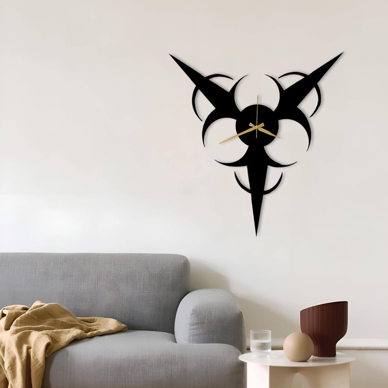 Biohazard Clock Biohazard Symbol Metal Wall Clock: Modern Art Decor - Etsy