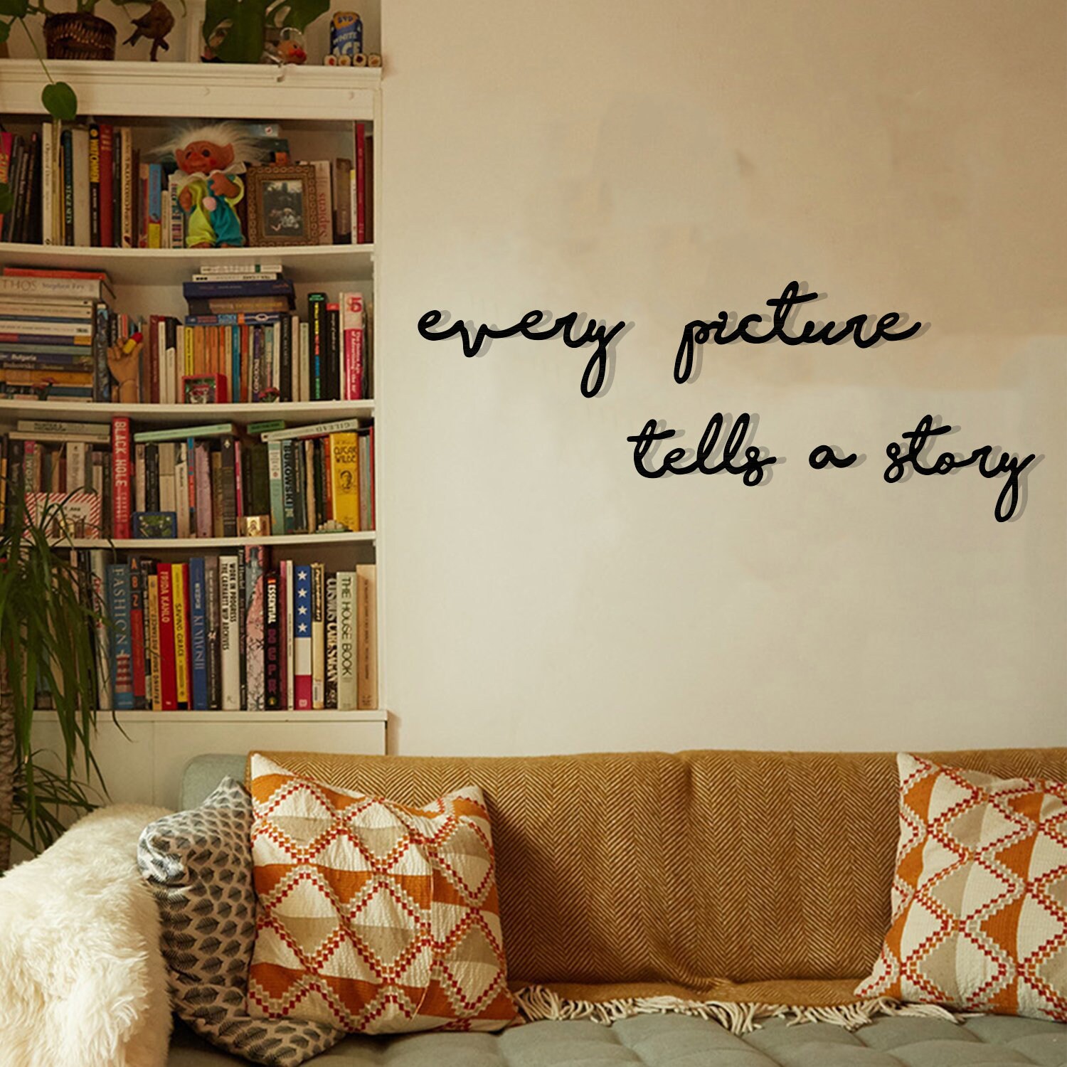 Every Picture Tells a Story Metal Wall Art Metal Wall Words Etsy