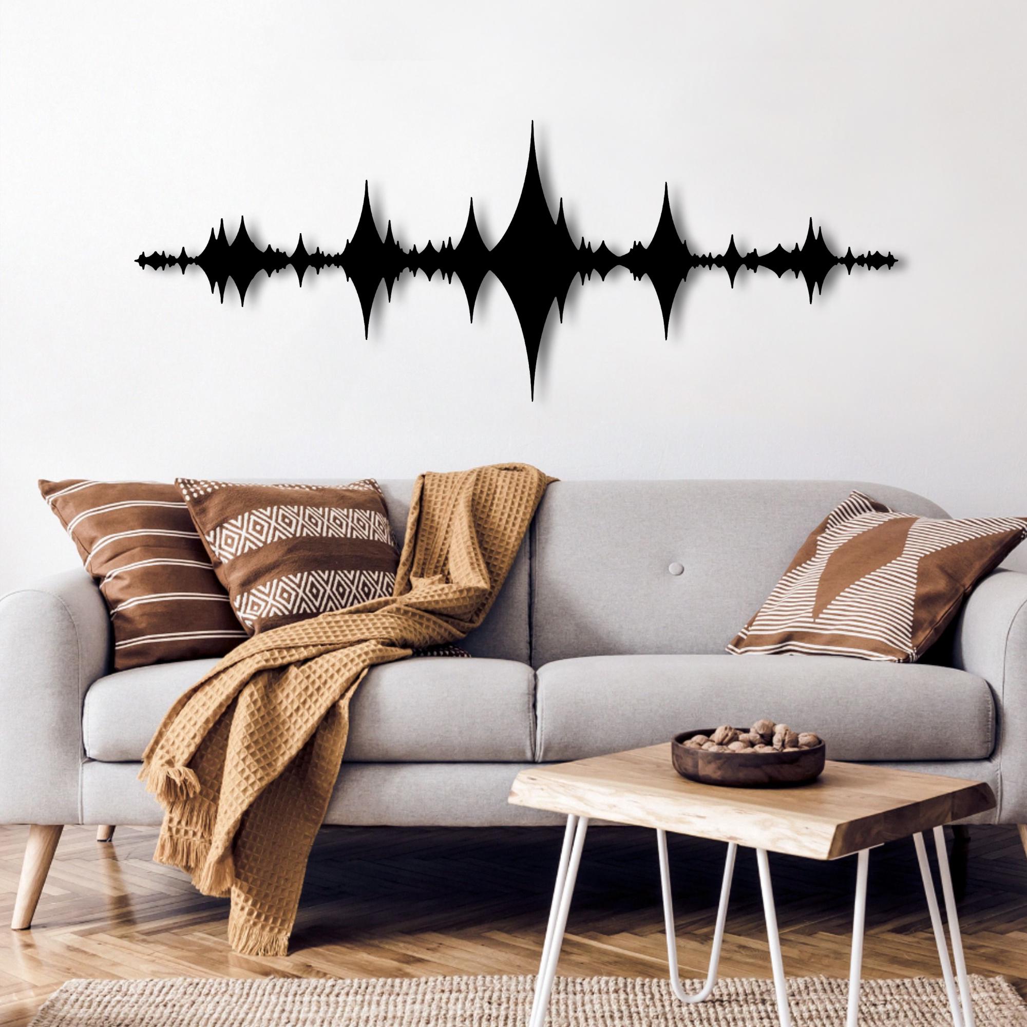Wuthering Waves Metal Wall Art: Voice Recording Decor, Soundwave Wuthering Waves Metal Wall Art: Voice Recording Decor, Soundwave