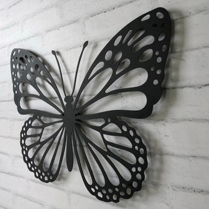 Butterfly Metal Wall Art, Wedding Gift, Metal Butterfly Wall Decor, Housewarming Gift, Metal Wall Hanging, Interior Design, Nature Wall Art image 7