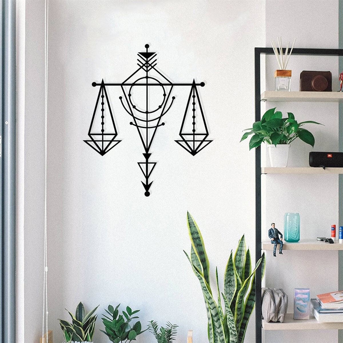 Scales of Justice Metal Wall Art, Themis Wall Art, Justitia Wall Decor, Lawyer Gift, Law Office Wall Art, Symbol of Justice, Metal Artwork
