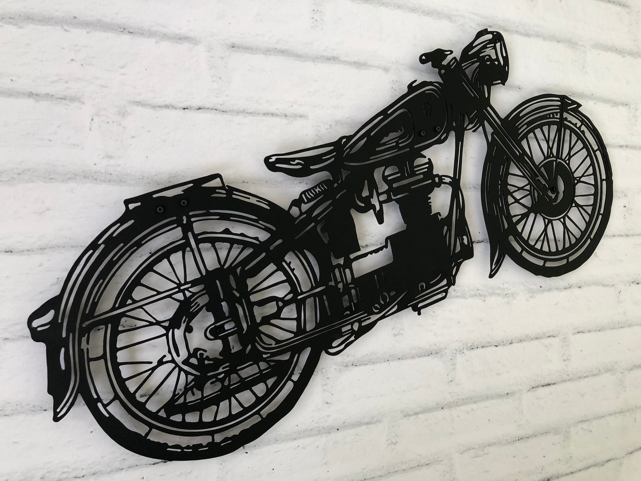 Motorcycle Metal Wall Art Harley Davidson Metal Wall Decor Etsy