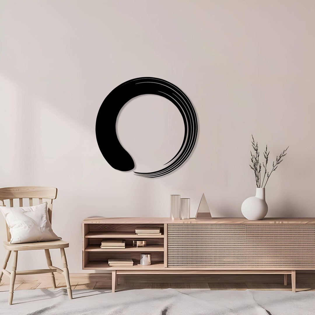 Enso Circle Metal Wall Art: Zen Meditation Decor - Etsy
