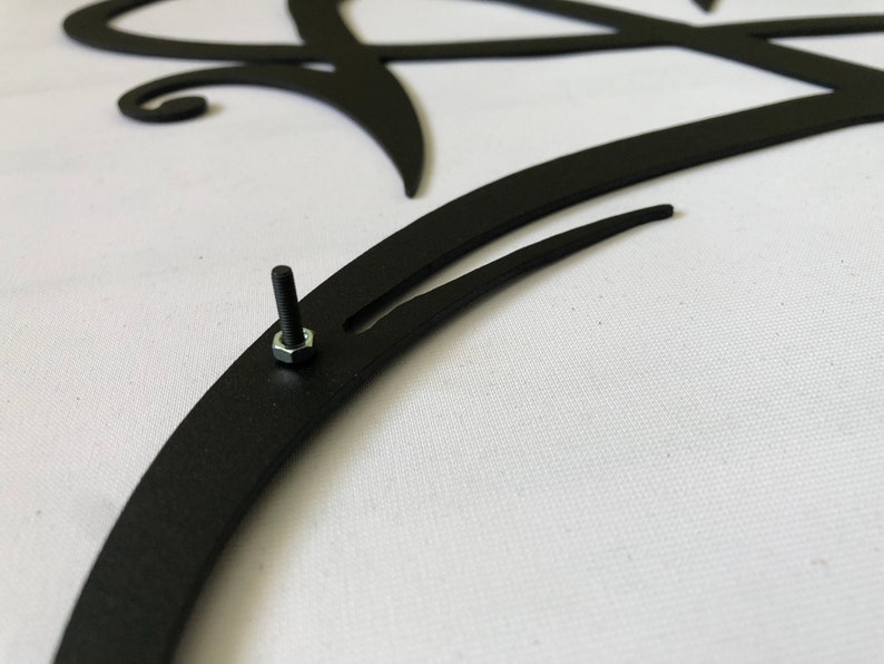 Infinity Heart Black Heart Metal Wall Decor Love Wall Decor