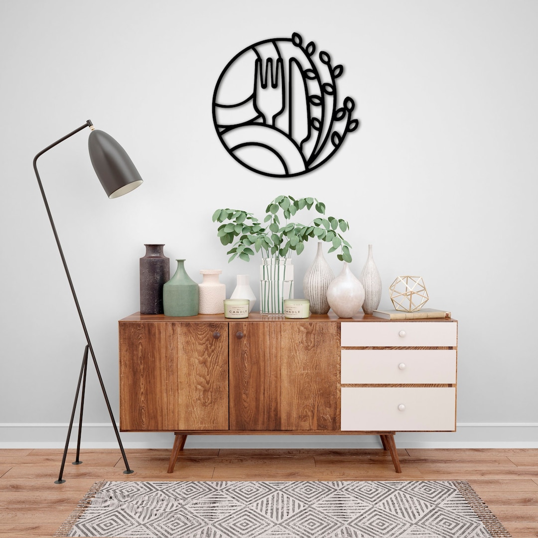 Dining Room Wall Art, Metal Decor Kitchen, Cooking Wall Art, Kitchen