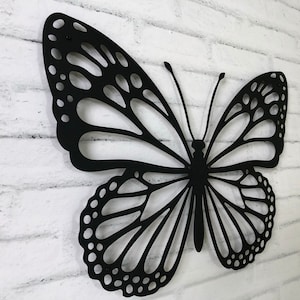 Butterfly Metal Wall Art, Wedding Gift, Metal Butterfly Wall Decor, Housewarming Gift, Metal Wall Hanging, Interior Design, Nature Wall Art image 8