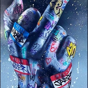 The Finger Street Pop Art Metal Wall Poster Sign