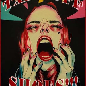 Take Off Shoes! Metal Hanging Sign for Entrance