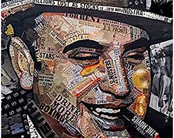 Cartel de pared de metal pop art de Al Capone con el gánster