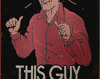 Plaque de mancave en métal, This Guy Needs a Beer, affiche humoristique pour dortoir, pub, bar