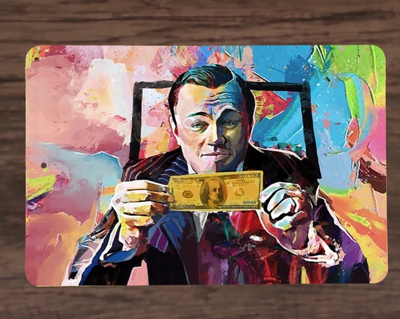 Custom Art Wolf of Wall Street Oil Texture Metal Poster - Etsy