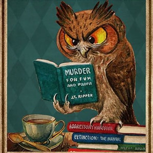Metal Poster Evil Owl That&#39;s What I Do - Read Books, Drink Tea, Know Things