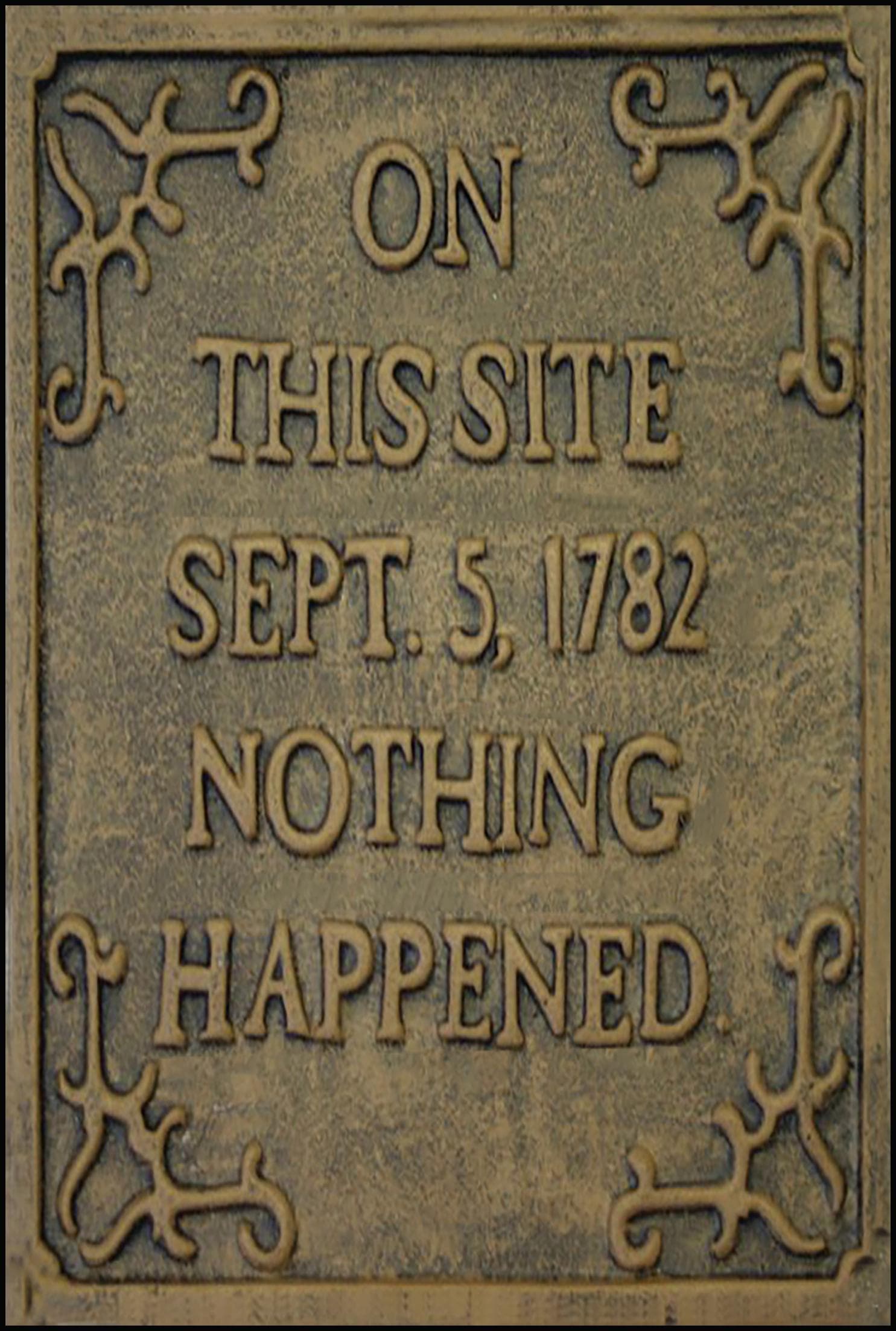 Man Cave Tin Plaques & Signs "On This Site In 1897 Nothing Happened ...