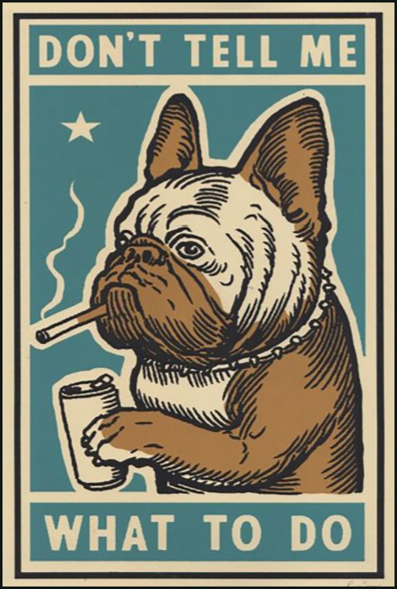 French Bulldog Metal Sign – Funny Dog Art, Home Decor (12x8) - Etsy