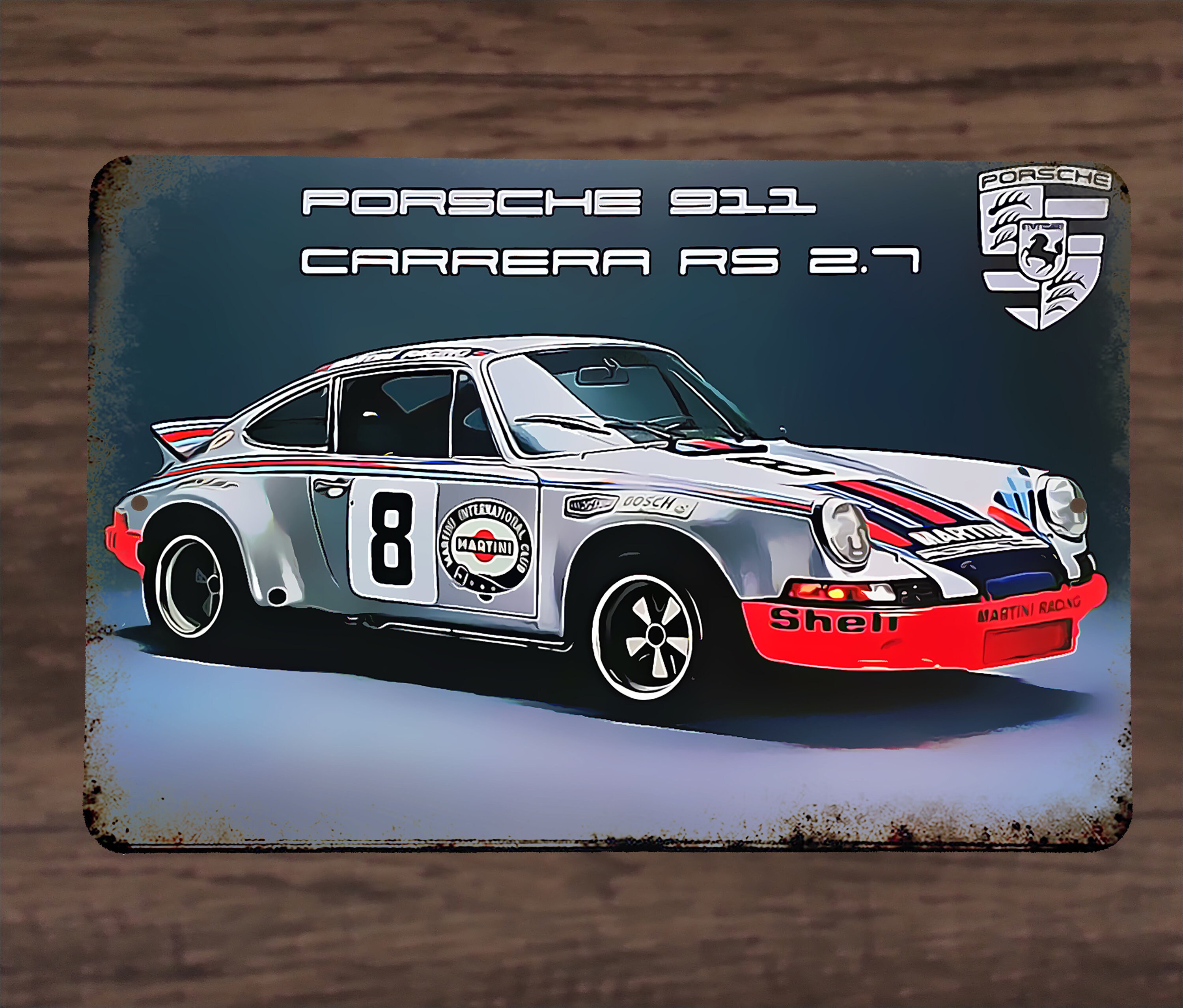 Metal Sign Art Porsche 911 Carrera RS 2.7 Unique Toonish, Vintage Metal Sign Art Porsche 911 Carrera RS 2.7 Unique Toonish, Vintage