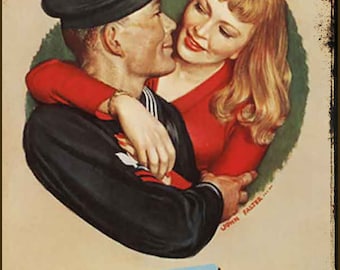 Reimpresión del cartel de hojalata "Labios Sueltos Hunden Barcos" de la Segunda Guerra Mundial para marineros de la USN.