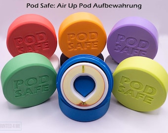 Printed4Me Pod Safe Dose für Air Up Duft-Pods Trink Pods Geschmack Aufbewahrung Wasserdicht 3D Druck