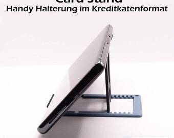 Card Stand Handyhalter im Kreditkartenformat für Smart Wallet wie I-Clip, Lockcard, Slimpuro und Co. - 3D Druck