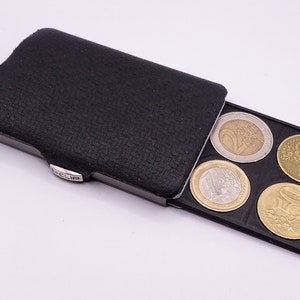 Coin Card Münzen Karte Fach Slim Karten Wallet Karten Geldbeutel Clip 3D Druck I-Clip Lockcard