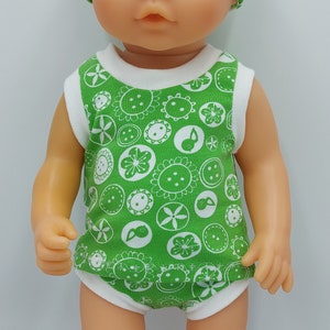 Doll clothes 36 - 39 cm, underwear set consisting of shirt, panties and headband