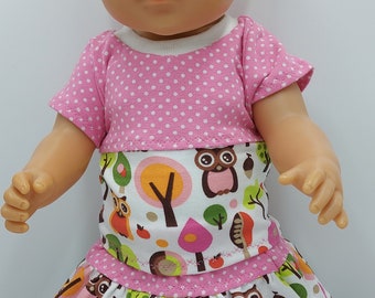 Doll clothes 43 cm, skirt and t-shirt