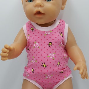 Doll clothes 43 cm, underwear set consisting of briefs and undershirt