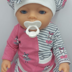 Doll clothes 43 cm, balloon skirt, sweater and hat