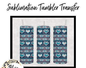Christmas Skinny Tumbler Transfer - Ready To Use Sublimation Transfer - XMAS002 - Ready to Press - Tumbler Sublimation Transfer - Sweater