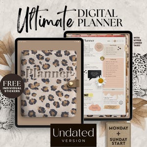 ULTIMATE LEOPARD Digitaler Planer (UNDATIERT) | Digitaler Planer | Goodnotes Planer | Digitaler Tages-Planer | iPad Planer |Notability |Journal
