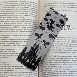 Dragons and Castle Double Sided Bookmark | Fantasy Reader | Dragon bookmark | Castle bookmark | Reader gift | Bookish gift | Bookmark