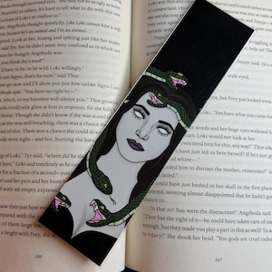 Medusa Bookmark | Art bookmark | Goddess bookmark | Mythology bookmark | Greek Mythology | Feminism Bookmark | Medusa Art |  Goddess Art