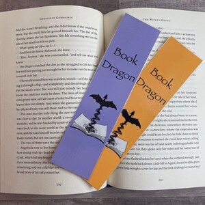 Book Dragon Bookmark | Art bookmark | Unique bookmark | Fantasy bookmark | Fantasy Reader | Dragon Rider | Dragon Lover | Bookish Gift
