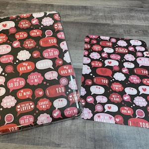 Thought bubbles Valentines Kindle paperwhite and colorsoft clear case insert