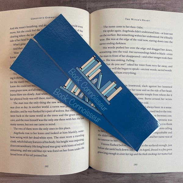 Air-tones Book Connoisseur Bookmark | Art bookmark | Unique bookmark | Bookworm bookmark | Reader