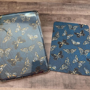 Gold Foiled Butterfly Spiderweb Kindle Paperwhite Clear Case Insert | Horror Reader | Halloween Kindle Insert | Kindle Insert | Bookish Gift