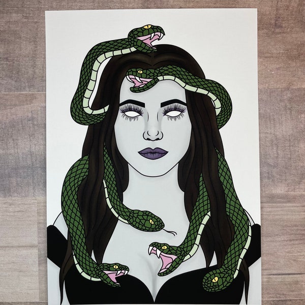 Medusa Fine Art Giclee Print | Feminism | Goddess