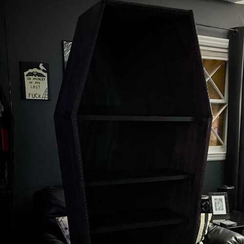 Coffin Bookshelf/ 6ft Coffin Shelf/ Lifesize Coffin Bookcase/ Etsy